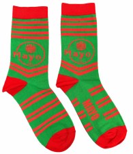 Sock Nation Mayo Socks Red Green Size 6 to 12Uk